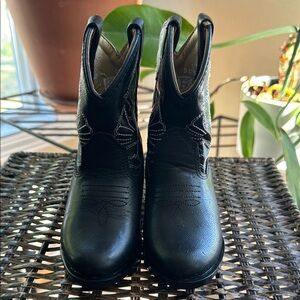 Red Ranch Black‎ Western Cowboy Boots Toddler Size 5